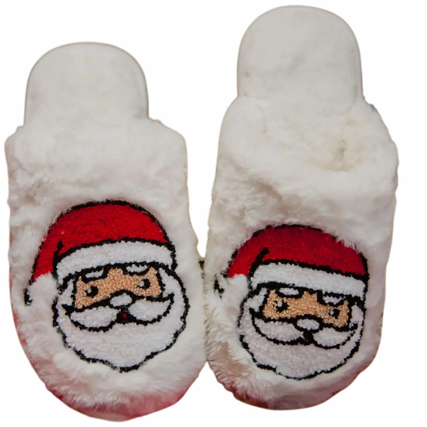 Women Santa Face Fur Slippers Womens Slippers at low price