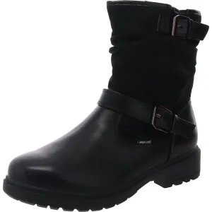 Womens Buckle Leather Ankle Boots Cheap Womens Boots for winter