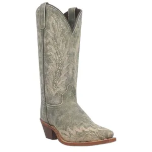Women's Emmylee Fancy Stitch Cowboy Boot In Green Cheap Womens Boots for winter