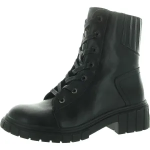 Womens Lugged Sole Leather Ankle Boots Cheap Womens Boots for winter