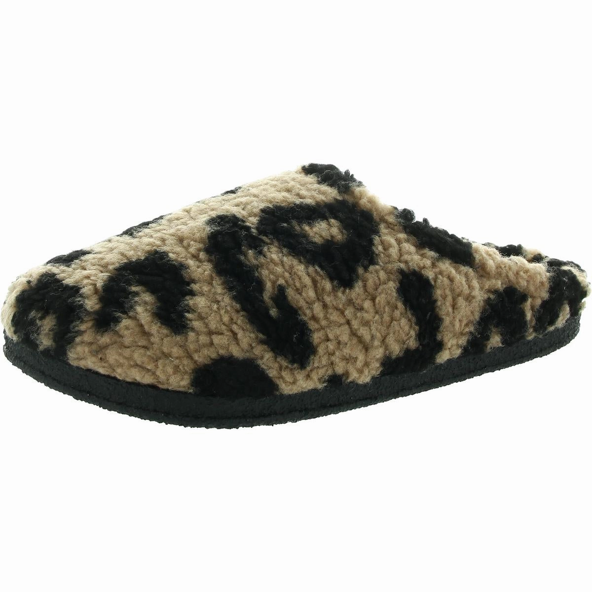 Womens Animal Print Faux Fur Slide Slippers Cozy Womens Slippers discount