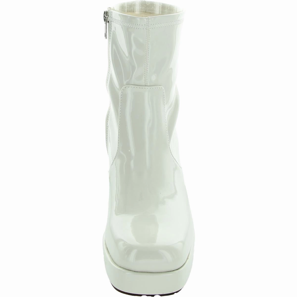 Womens Block Heel Man Made Ankle Boots