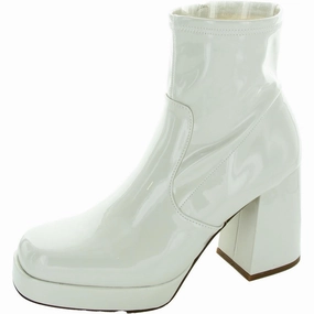 Womens Block Heel Man Made Ankle Boots Sale on Womens Trendy Boots