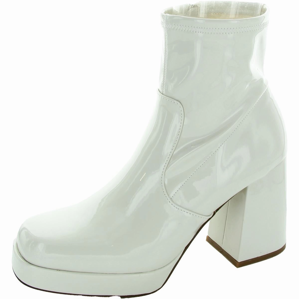 Womens Block Heel Man Made Ankle Boots Sale on Womens Trendy Boots