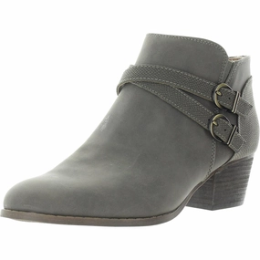 Womens Buckle Faux Suede Booties Womens Boots clearance deals
