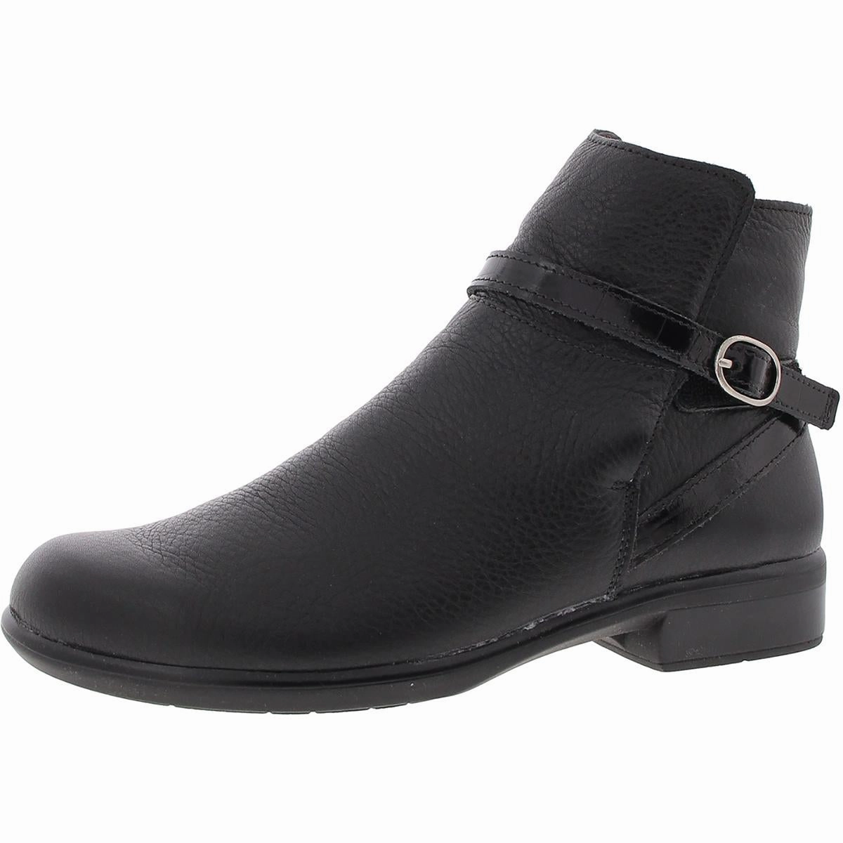 Womens Buckle Leather Booties Cheap Womens Boots for winter