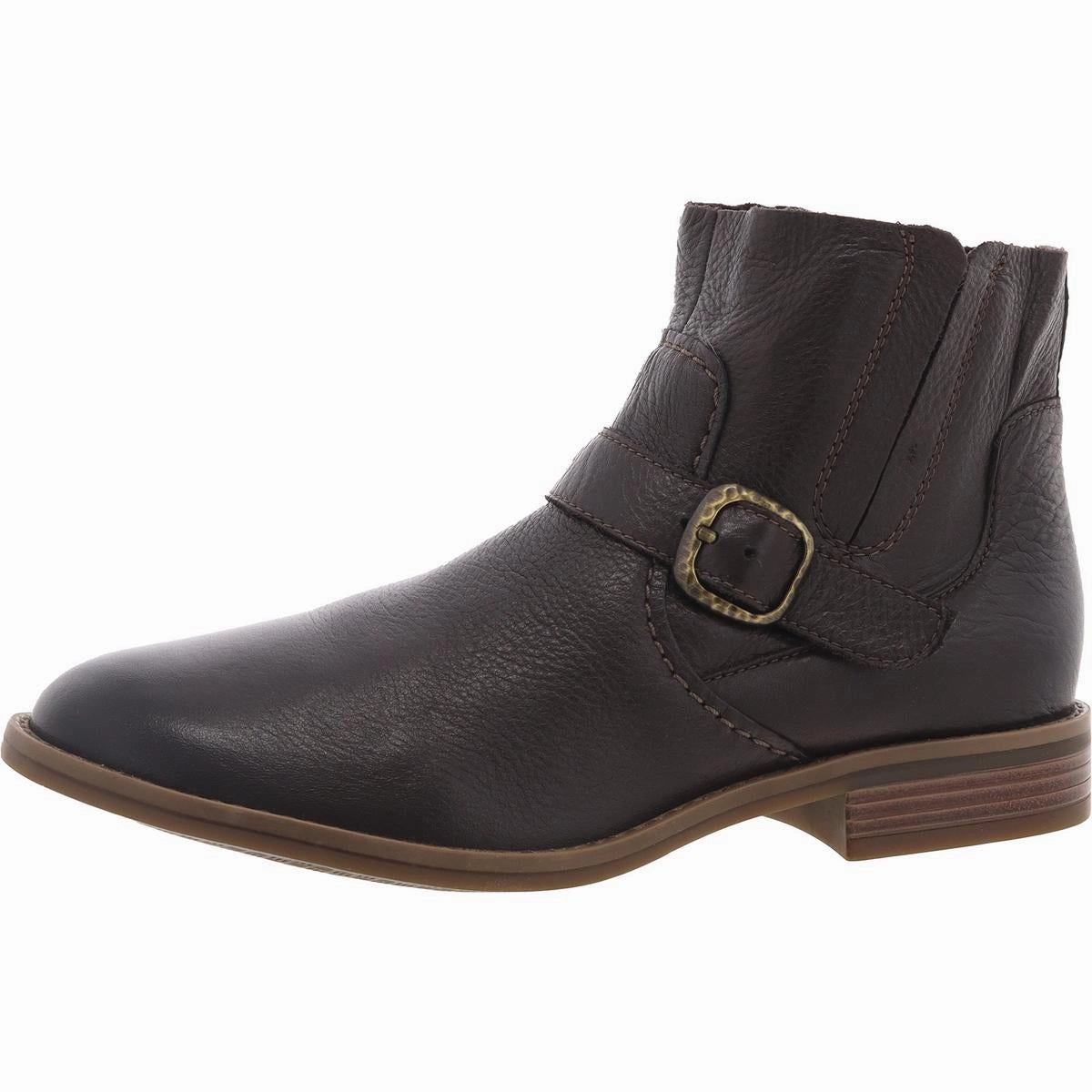 Womens Buckle Leather Booties Womens Boots clearance deals