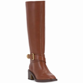 Womens Buckle Leather Knee-High Boots Buy Womens Boots online cheap