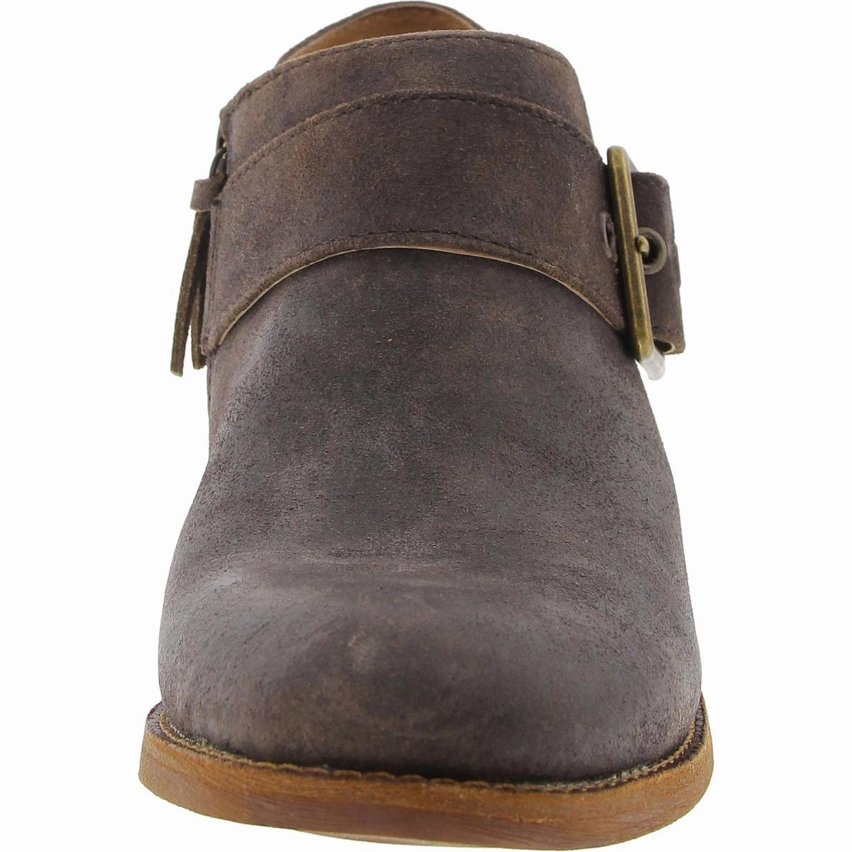 Womens Buckle Leather Shooties