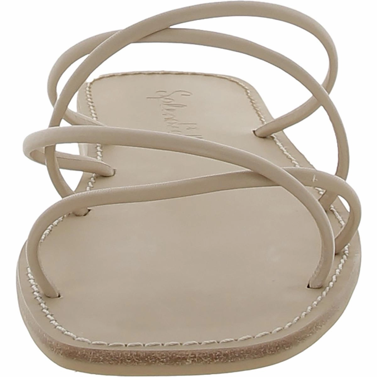 Womens Comfort Insole Faux Leather Flatform Sandals