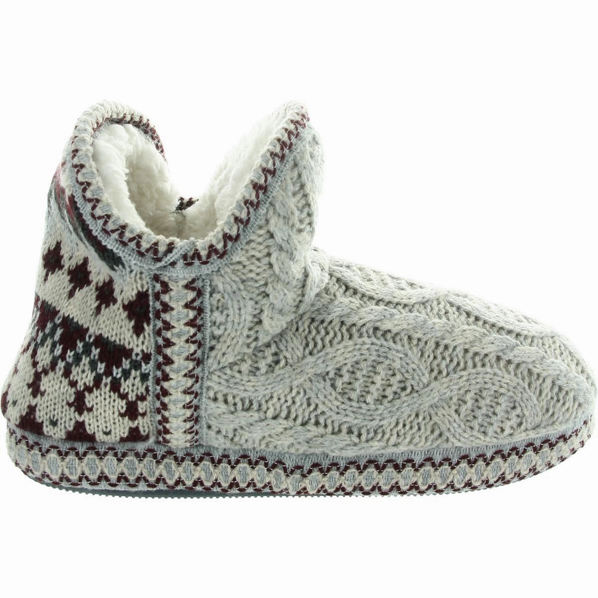 Womens Crochet Polyester Slide Slippers
