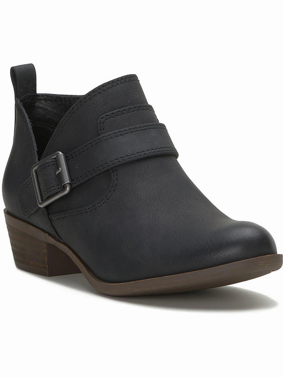 Womens Cut out Pointed Toe Mid-Calf Boots