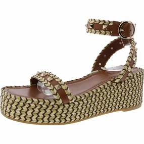 Womens Embellished Leather Platform Sandals Comfortable Womens Sandals sale