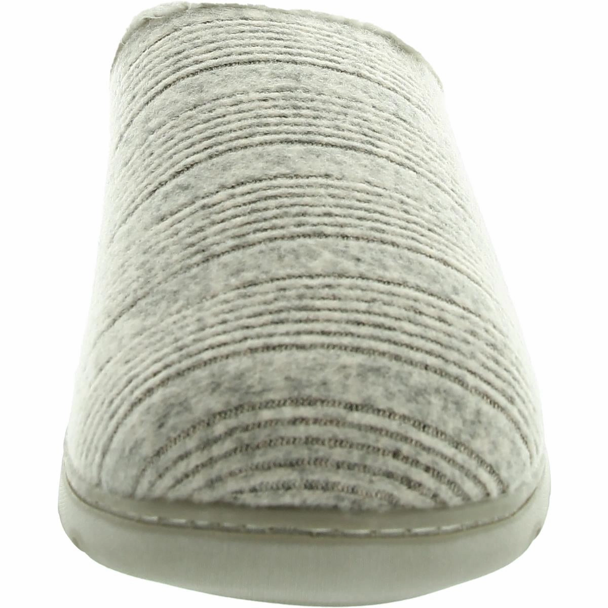 Womens Faux Fur Lined Faux Fur Slide Slippers
