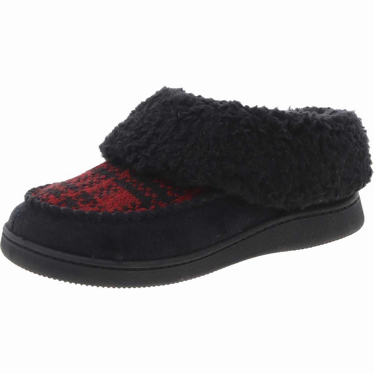 Womens Faux Fur Lined Faux Suede Scuff Slippers Cozy Womens Slippers discount