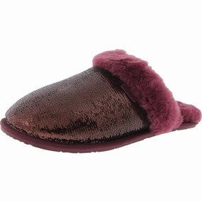 Womens Faux Fur Lined Manmade Slide Slippers Cozy Womens Slippers discount