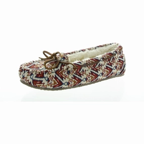 Womens Faux Fur Lined Polyester Moccasin Slippers Cozy Womens Slippers discount