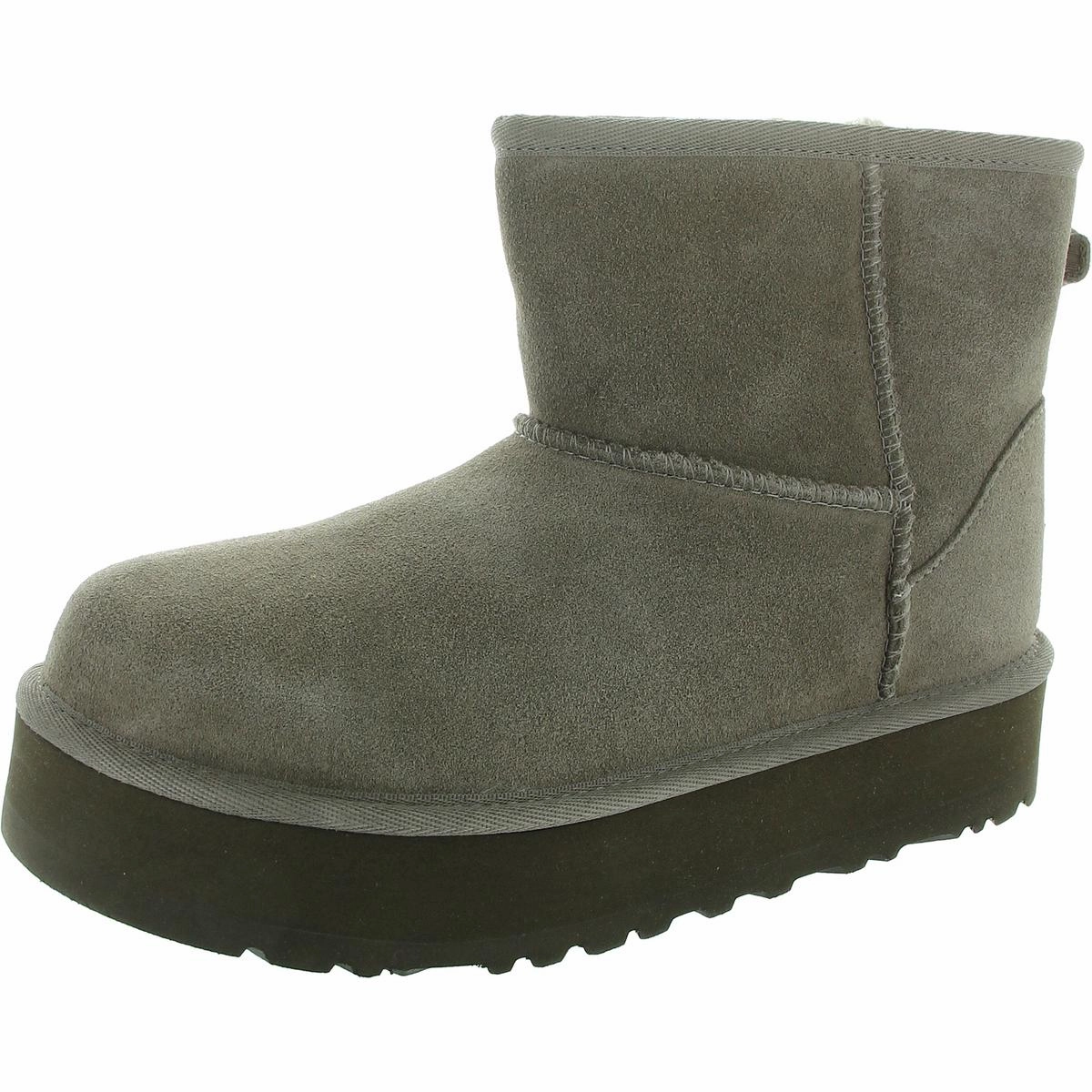 Womens Faux Fur Lined Suede Ankle Boots Sale on Womens Trendy Boots