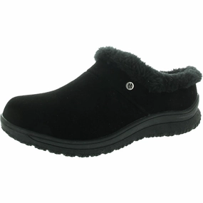 Womens Faux Fur Lined Suede Loafer Slippers Cozy Womens Slippers discount