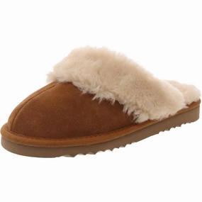Womens Faux Fur Lined Suede Slide Slippers Cozy Womens Slippers discount