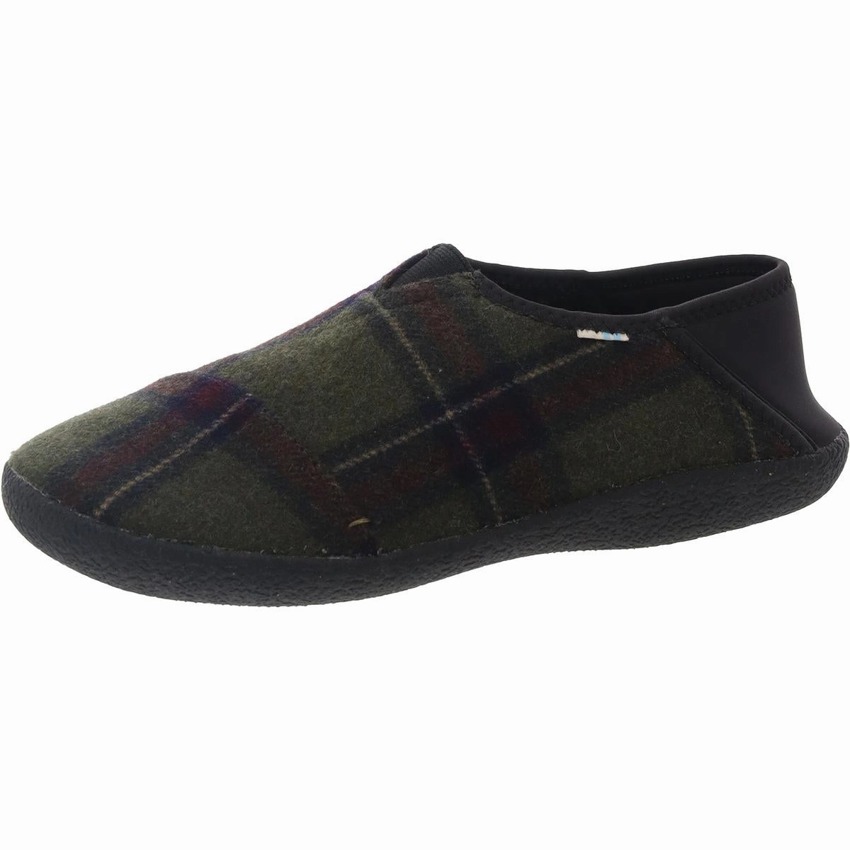 Womens Faux Fur Lined Wool Loafer Slippers