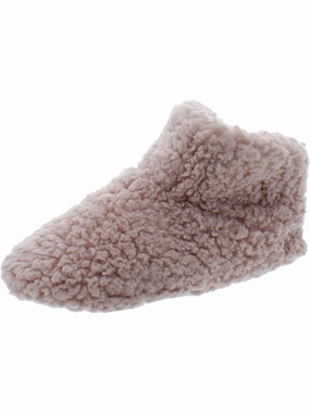 Womens Faux Fur Pull On Bootie Slippers Womens Slippers at low price