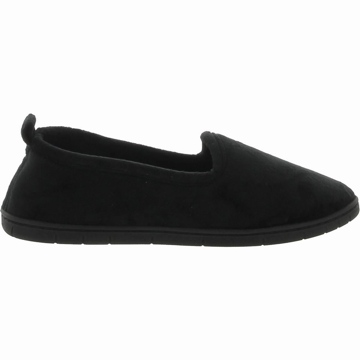 Womens Faux Fur Slip On Loafer Slippers