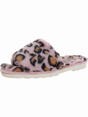 Womens Faux Fur Slip On Slipper Shoes Cozy Womens Slippers discount