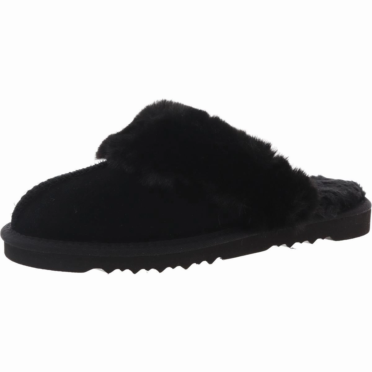 Womens Faux Fur Suede Slide Slippers Cozy Womens Slippers discount
