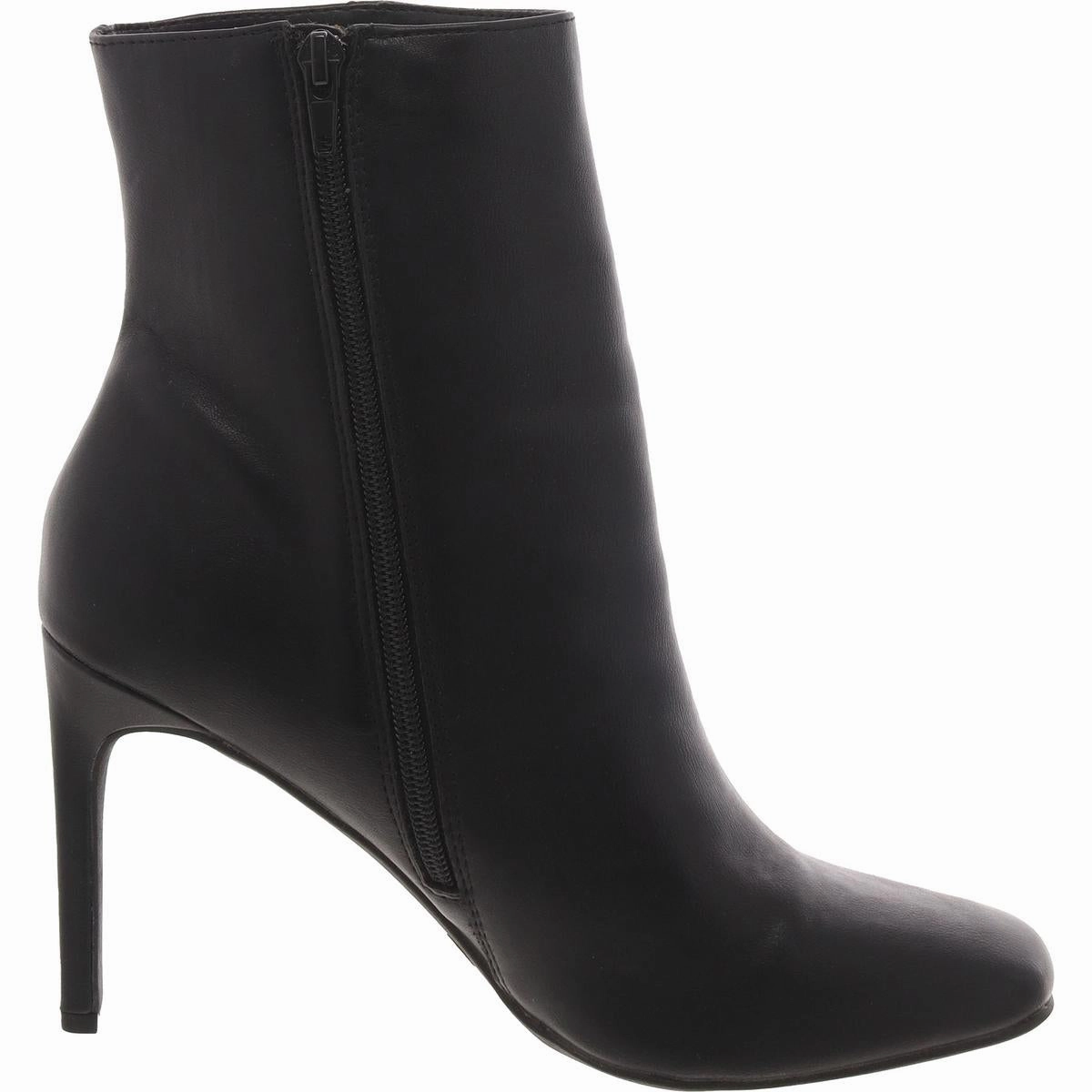 Womens Faux Leather Padded Insole Booties