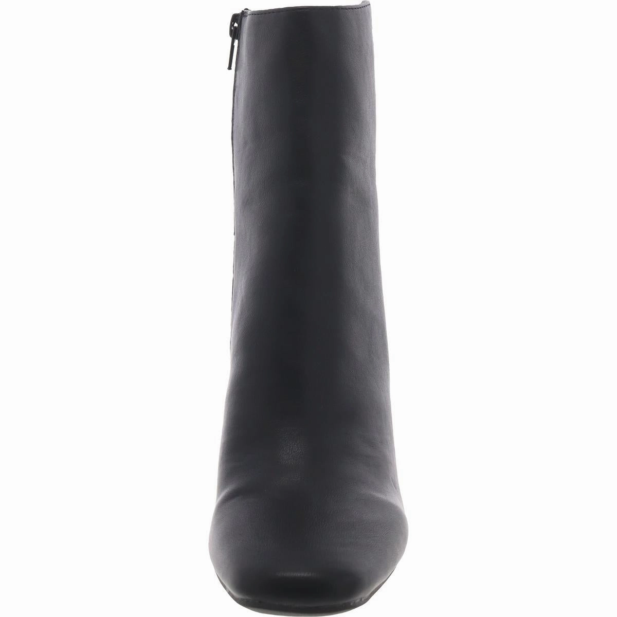 Womens Faux Leather Padded Insole Booties