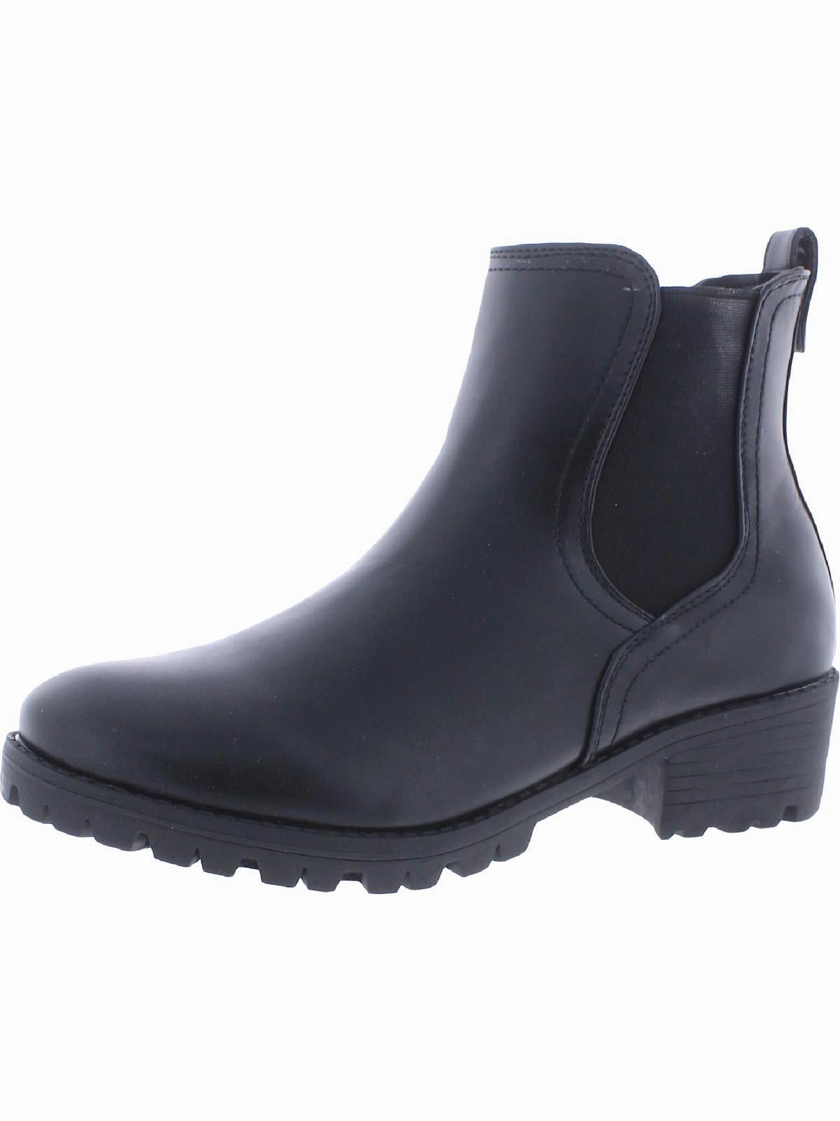 Womens Faux Leather Platform Chelsea Boots Hot sale Womens Boots