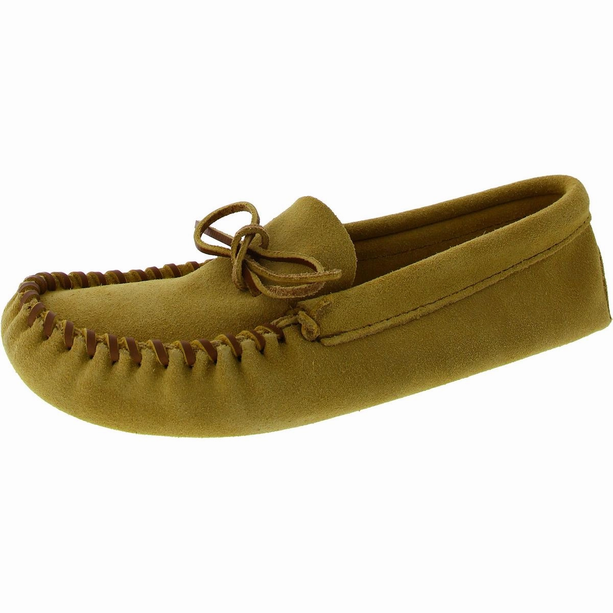 Womens Faux Leather Slip On Moccasin Slippers Womens Slippers at low price