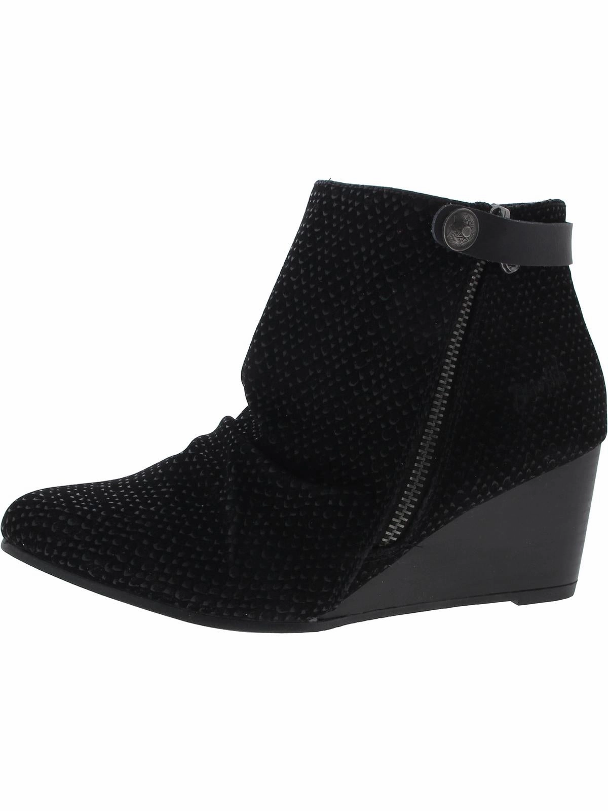 Womens Faux Suede Ankle Length Wedge Boots Comfortable Womens Boots low price