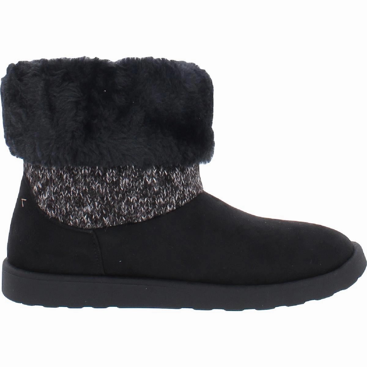 Womens Faux Suede Ankle Winter & Snow Boots