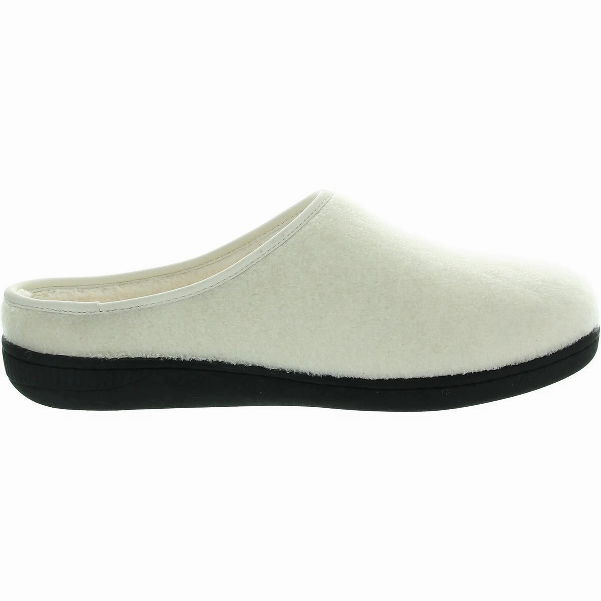Womens Fleece Lined Man Made Slide Slippers