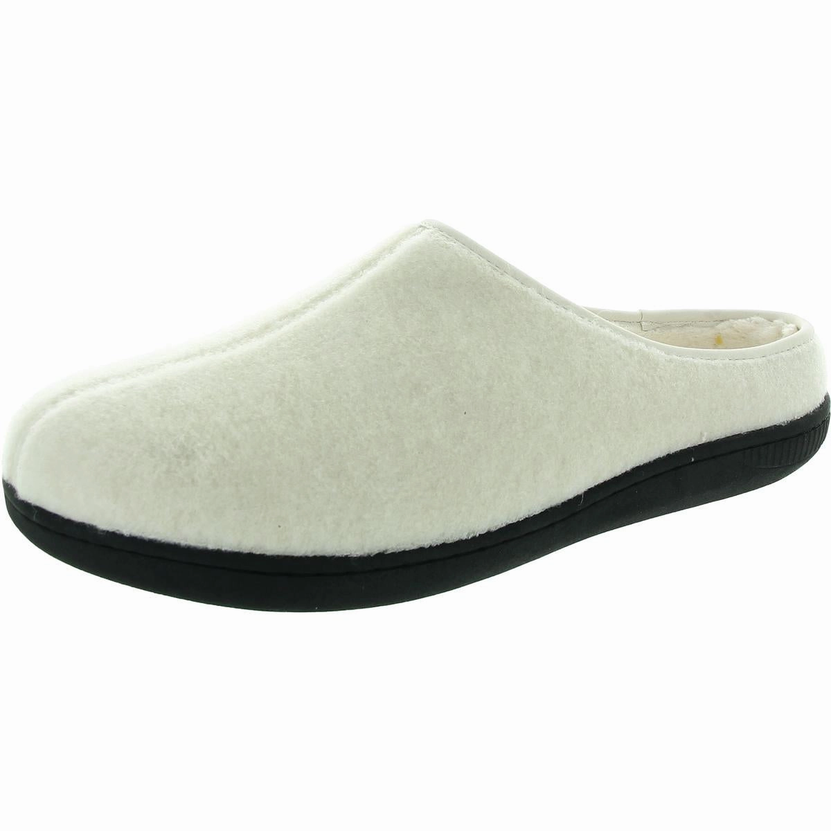 Womens Fleece Lined Man Made Slide Slippers Cozy Womens Slippers discount