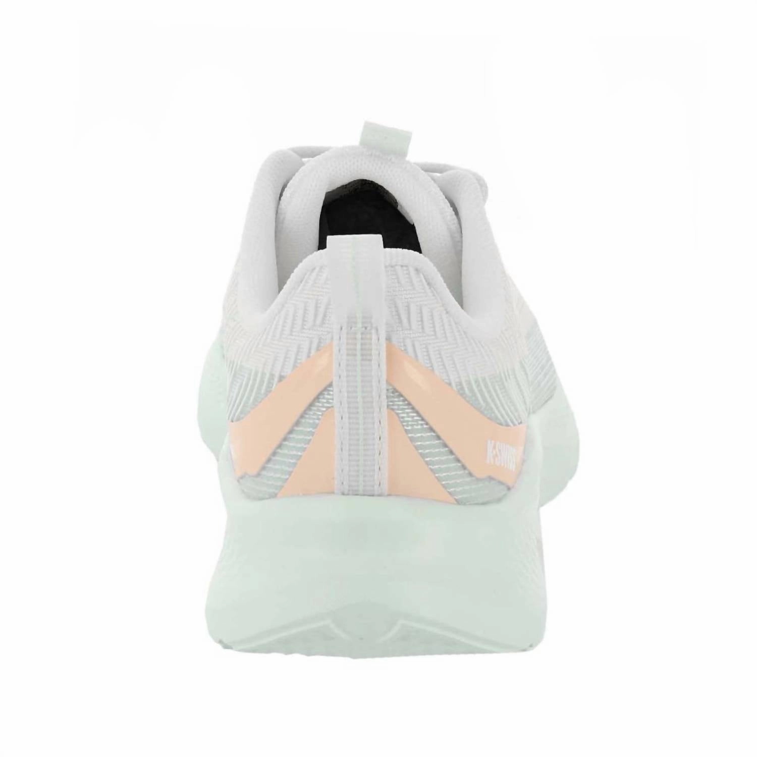 WomenS Helio Trainer Sneakers In White/foam Green