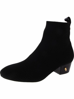 Womens Knit Pull On Ankle Boots Womens Winter Boots promo deal