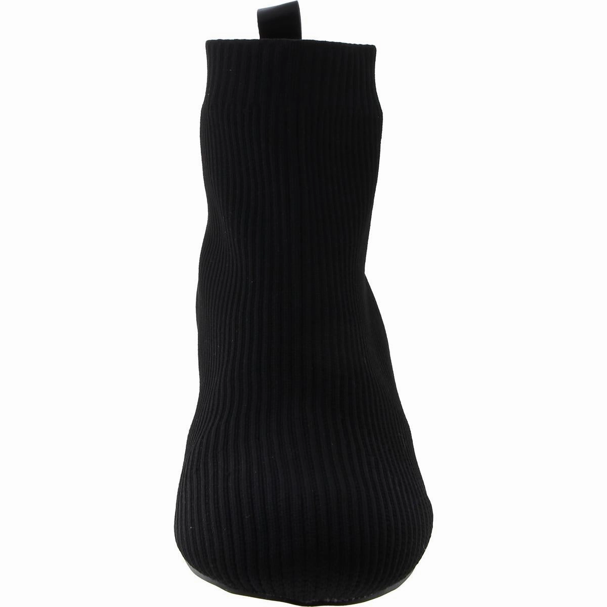 Womens Knit Pull On Ankle Boots