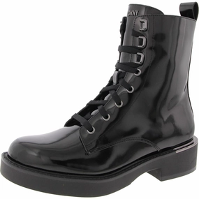 Womens Lace-Up Manmade Combat & Lace-Up Boots Cheap Womens Leather Boots