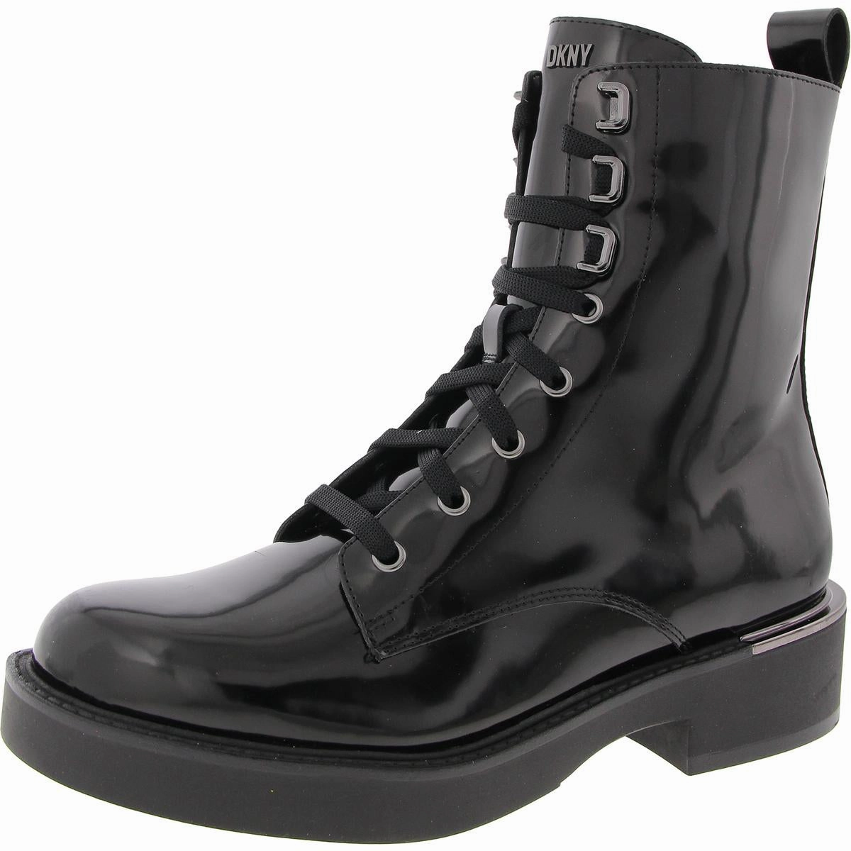 Womens Lace-Up Manmade Combat & Lace-Up Boots