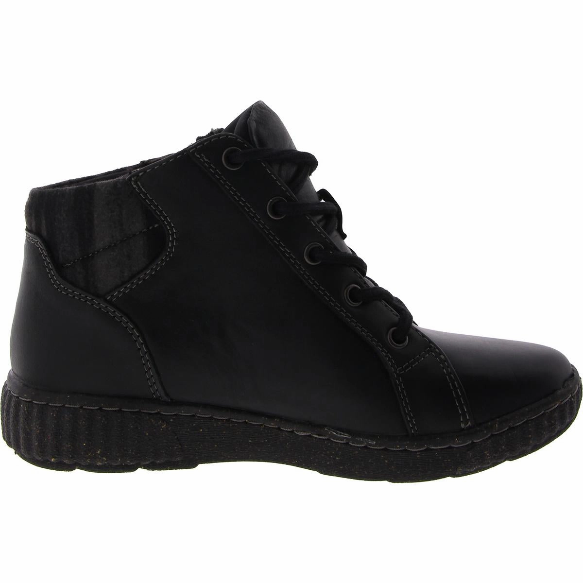 Womens Lace Up Zipper Ankle Boots