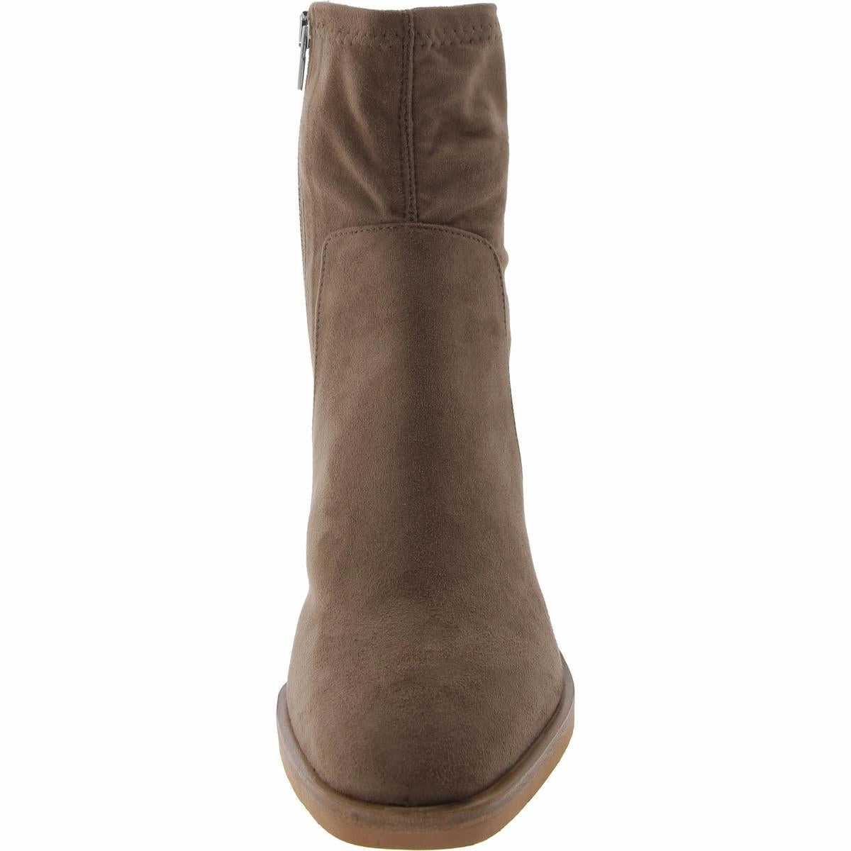 Womens Leather Zipper Ankle Boots