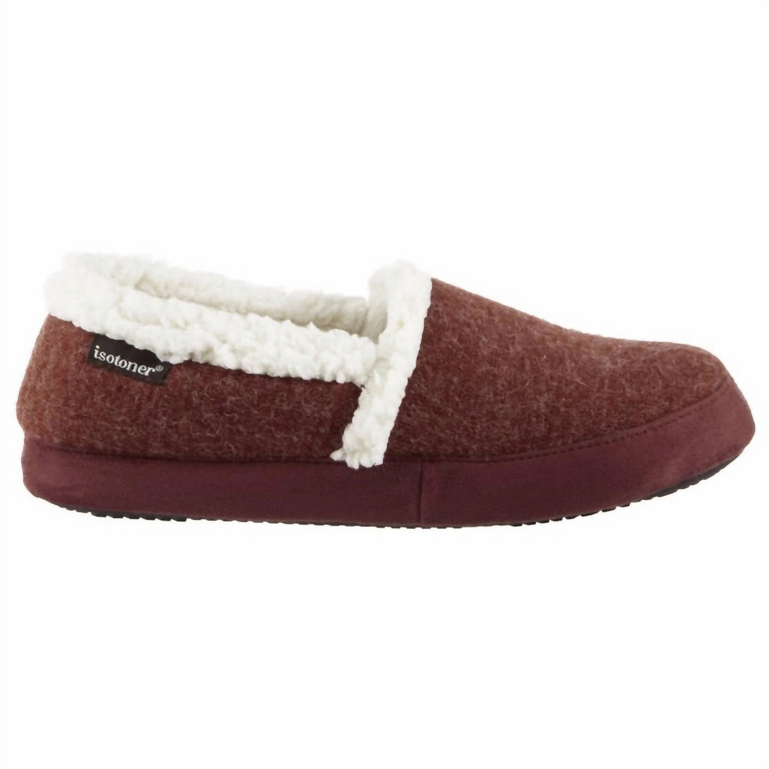 Womens Microsuede Marisol Closed Back Slipper In Chili