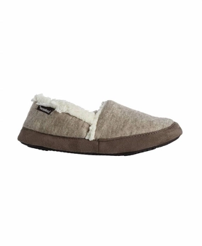 WomenS Microsuede Marisol Closed Back Slipper In Oatmeal Heathered Womens Slippers at low price