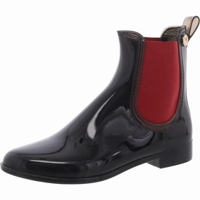 Womens Mixed Media Rubber Chelsea Boots Sale on Womens Trendy Boots