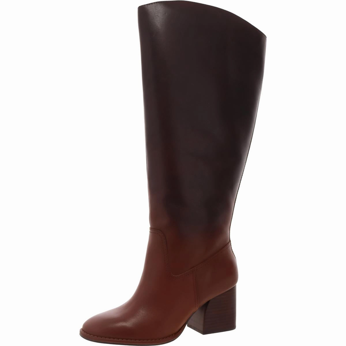 Womens Ombre Leather Knee-High Boots Cheap Womens Boots for winter