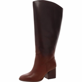 Womens Ombre Leather Knee-High Boots Cheap Womens Boots for winter