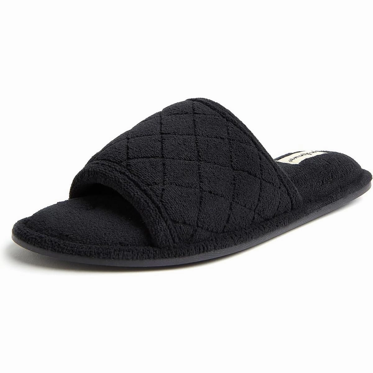 Womens Padded Insole Man Made Slide Slippers Cozy Womens Slippers discount